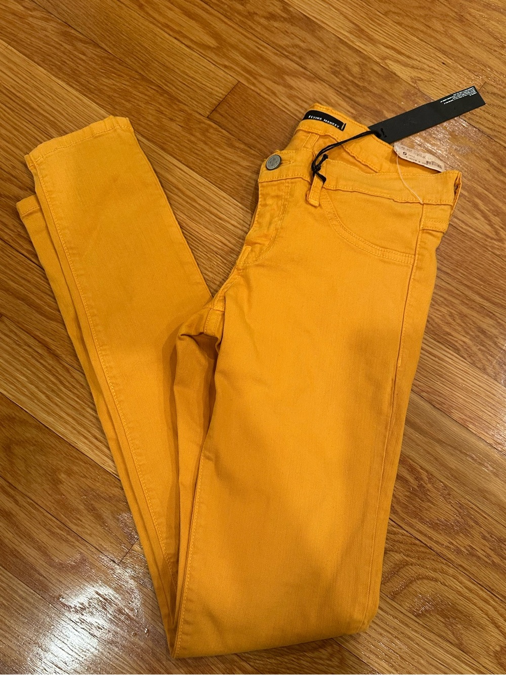 Flying Monkey Mustard Skinny Jeans Size 5